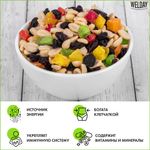 Орехи и сухофрукты WELDAY (ВЭЛДЭЙ) "Смесь студенческая", арахис, цукаты, изюм, 1 кг, 622482