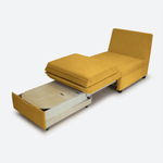 Кресло-кровать "Экономик" 70 см, велюр Dream Yellow