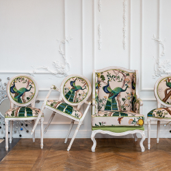 Полукресло Объект мечты Индокитайский зелёный павлин