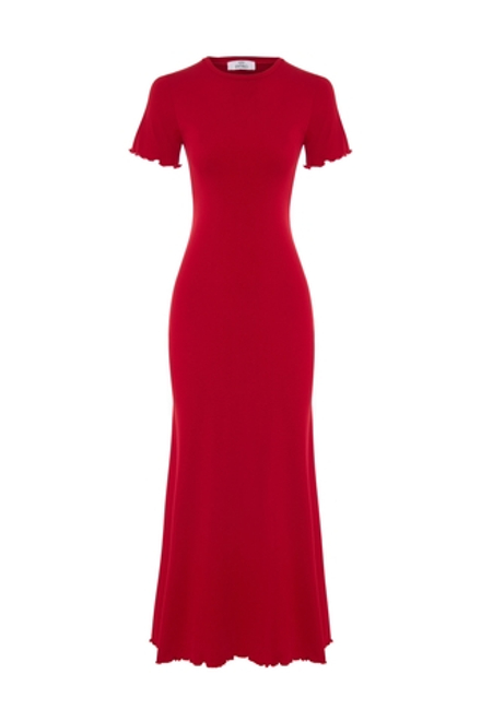 Платье-футболка длинное из вискозы