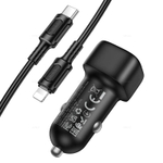 Автомобильное зарядное устройство для Lightning Borofone BZ34A PD20W QC3.0 (black)
