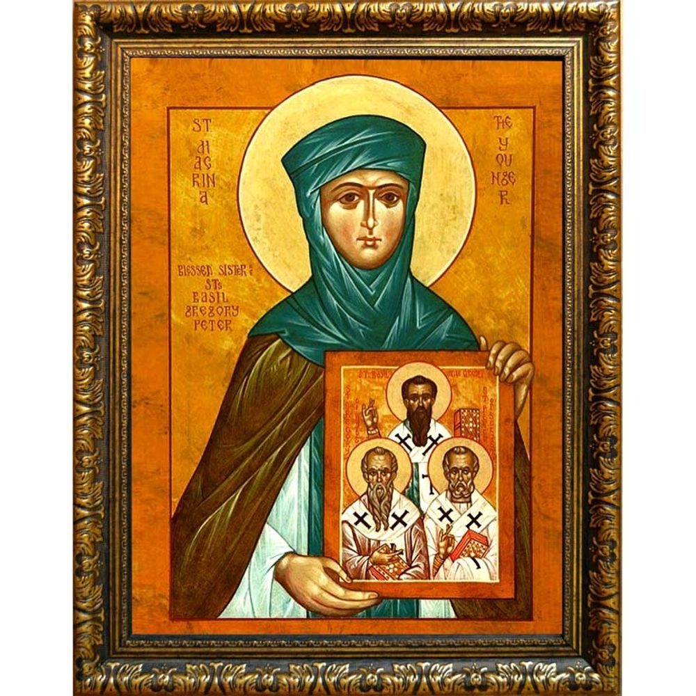 Макрина Каппадокийская, Новая, Младшая преподобная. Икона на холсте.