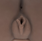 Попка и вагина Vivid Raw Bootylicious с вибрацией (Цвет: коричневый)