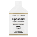 California Gold Nutrition, липосомальный витамин C в жидкой форме,  без вкуса, 1000 мг, 30 пакетиков по 5 мл (0,17 жидк. унции)
