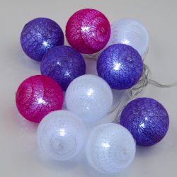 ULD-S0200-010-STB-2AA WHITE IP20 TANGLES-1 Гирлянда светодиодная Клубки. на батарейках 2AA не в-к. 2м. 10 светодиодов. Белый свет. Провод прозрачный. TM Uniel