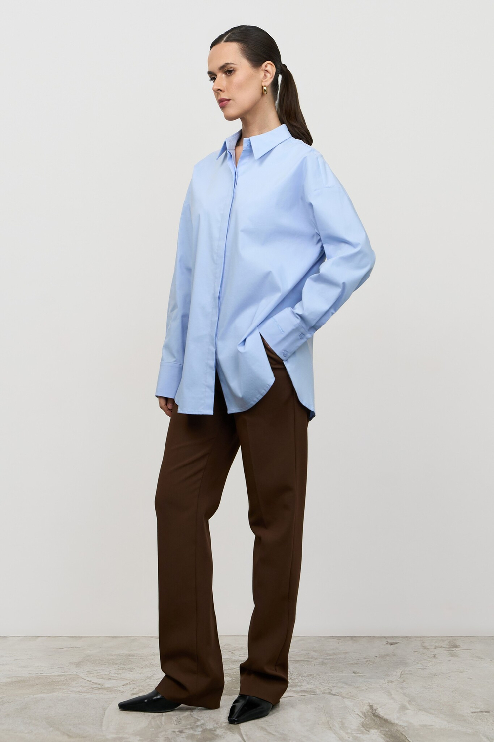 Рубашка удлиненная