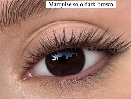 Оттеночные темно карие линзы Marquise solo brown для светлых глаз на разное зрение пара —4.5/-5.0 , цена за пару на разное зрение