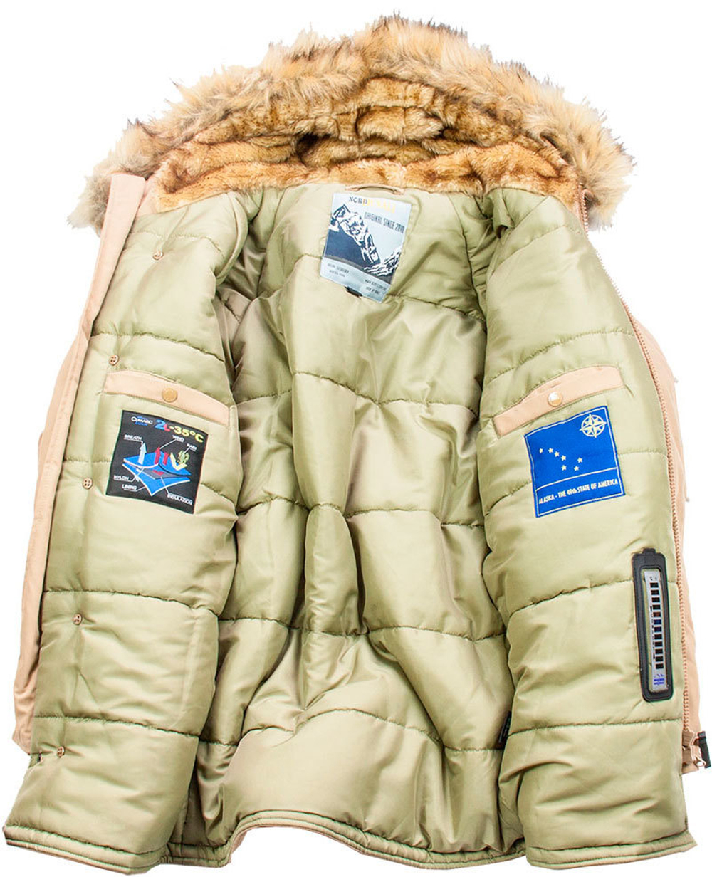 Куртка Аляска Oxford Nord Denali (бежевая - tiger eye)