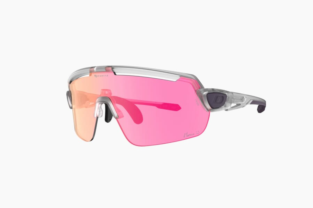 Спортивные очки Demetz G-Suit / Matte Crystal / Matte Dark Violet V. Pink Photochromic Mirror Red Cat.1 to 3