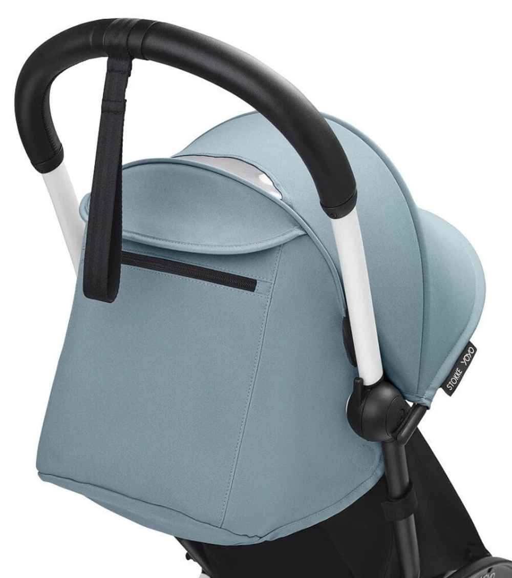 Коляска Stokke YOYO3 Newborn Shell - Newborn Pack рама белая White 2 в 1 Aqua