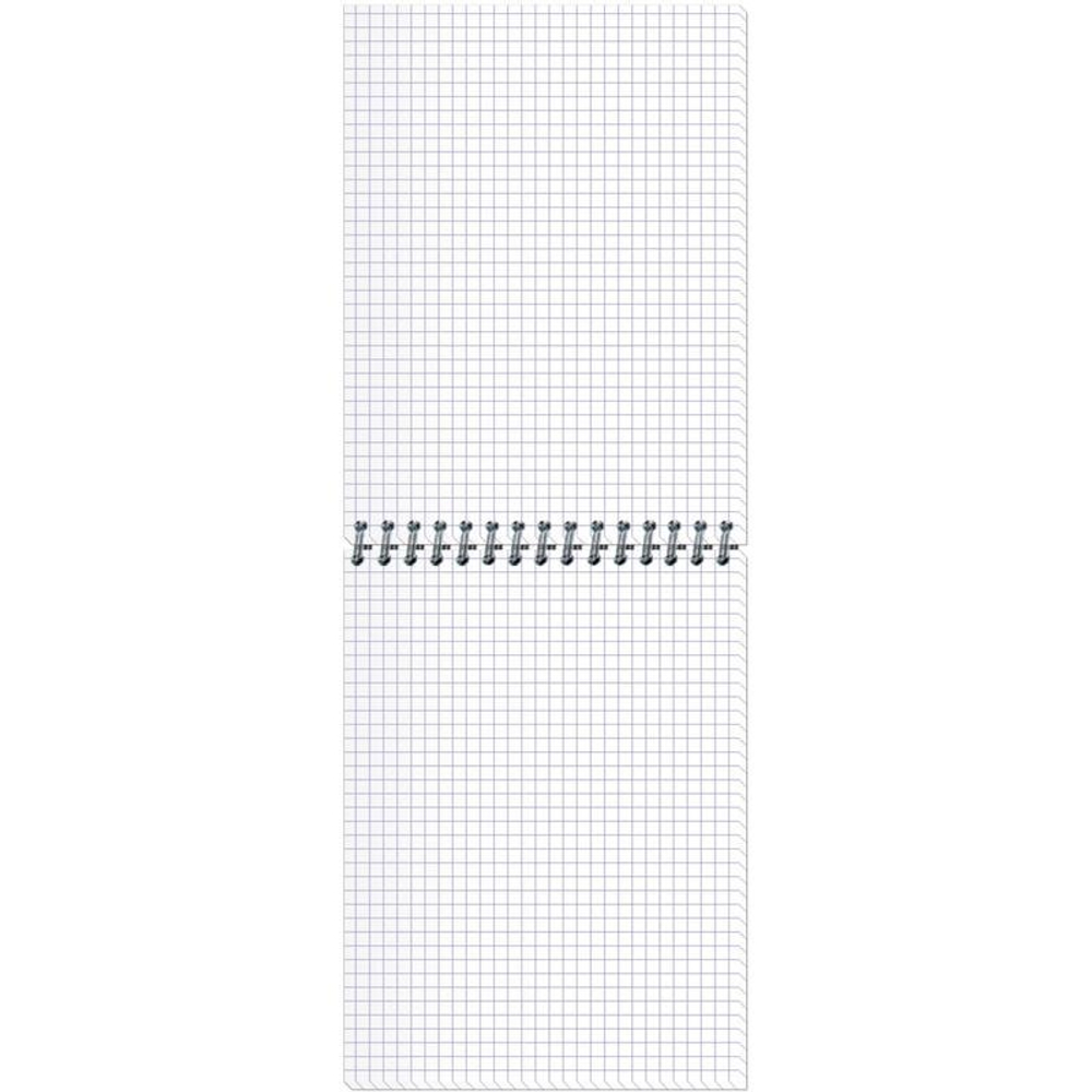 Блокнот А6, гребень, Alingar, мелованный картон, 60 л., клетка, "Яркая хризантема на черном"