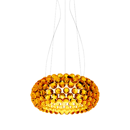 Подвесной дизайнерский светильник  CABOCHE media by Foscarini (янтарный)