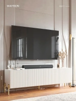 Тумба под телевизор напольная 180х57х36 белая, Олимпия