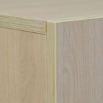 Тумба, 120х40х75, Ола, напольная, под телевизор, комод, белый / дуб шамони, Dipriz