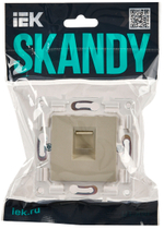 SKANDY Розетка компьютерная RJ45 кат.6 SK-K02B бежевый IEK