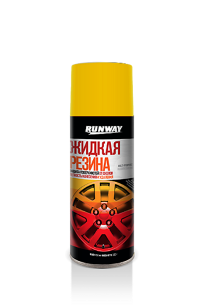 RW6709 Многофункциональное резиновое покрытие Жидкая резина Цвет-Желтый 450 мл аэрозоль