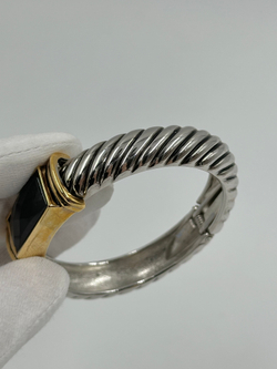 Браслет биколор с чёрной вставкой