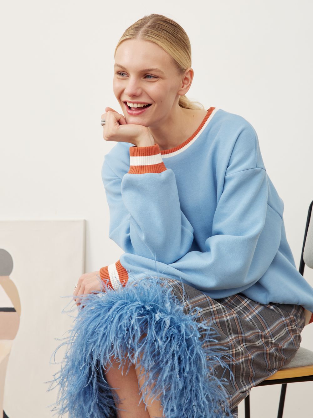 СВИТШОТ ГОЛУБОЙ