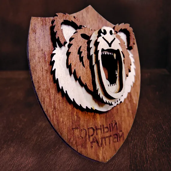 Магнит Медведь 3D