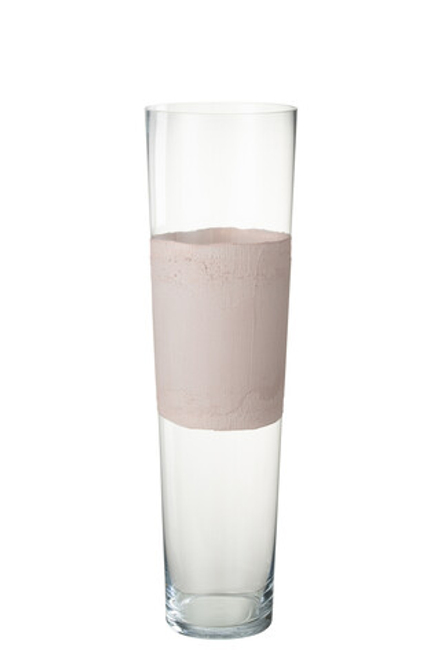 Ваза "Дельфина" большая розовый антик 17x17x60см