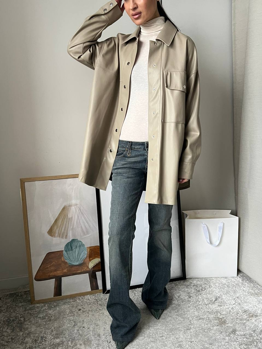 Рубашка куртка Zara, m