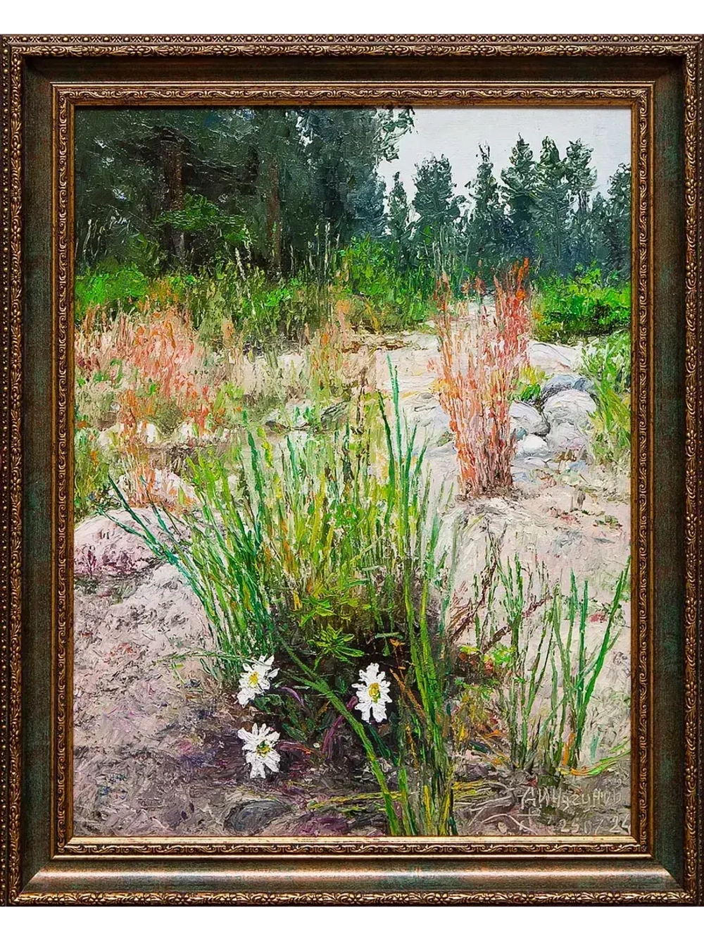 Картина маслом "На берегу Ладоги" Чугунов