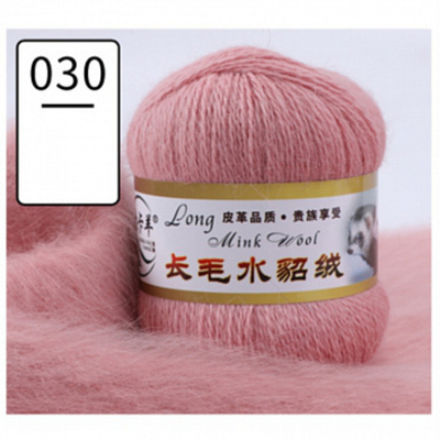 Пряжа "Норка" длинноворсовая, Пух норки-90 % Полиамид-10 %