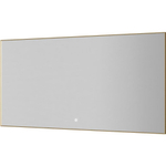 Зеркало прямоугольное Armadi Art Modern 140*70см 543-140-MG подсветка, сенсор, антизапотевание, MATT GOLD