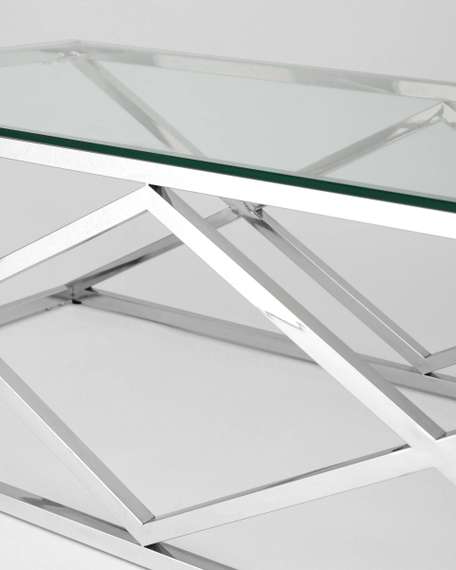 Журнальный стол 120*60 ИНСИГНИЯ серебро