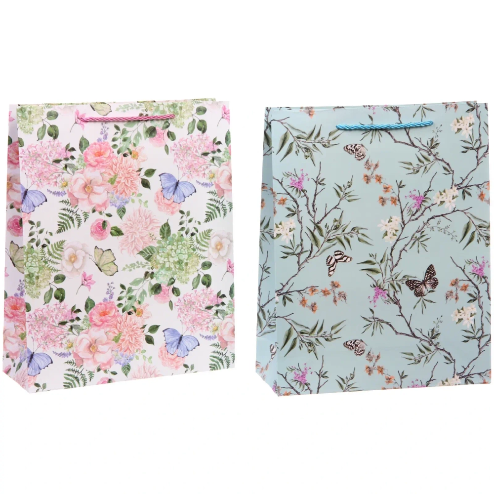 Пакет подарочный «Луговые цветы» 26*32*10 см, микс