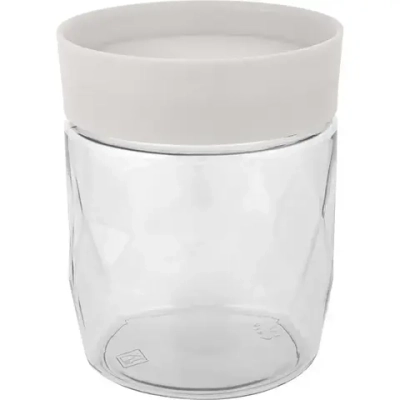 Банка для сыпучих продуктов Plast Team Stockholm 0,5л пепельный жемчуг