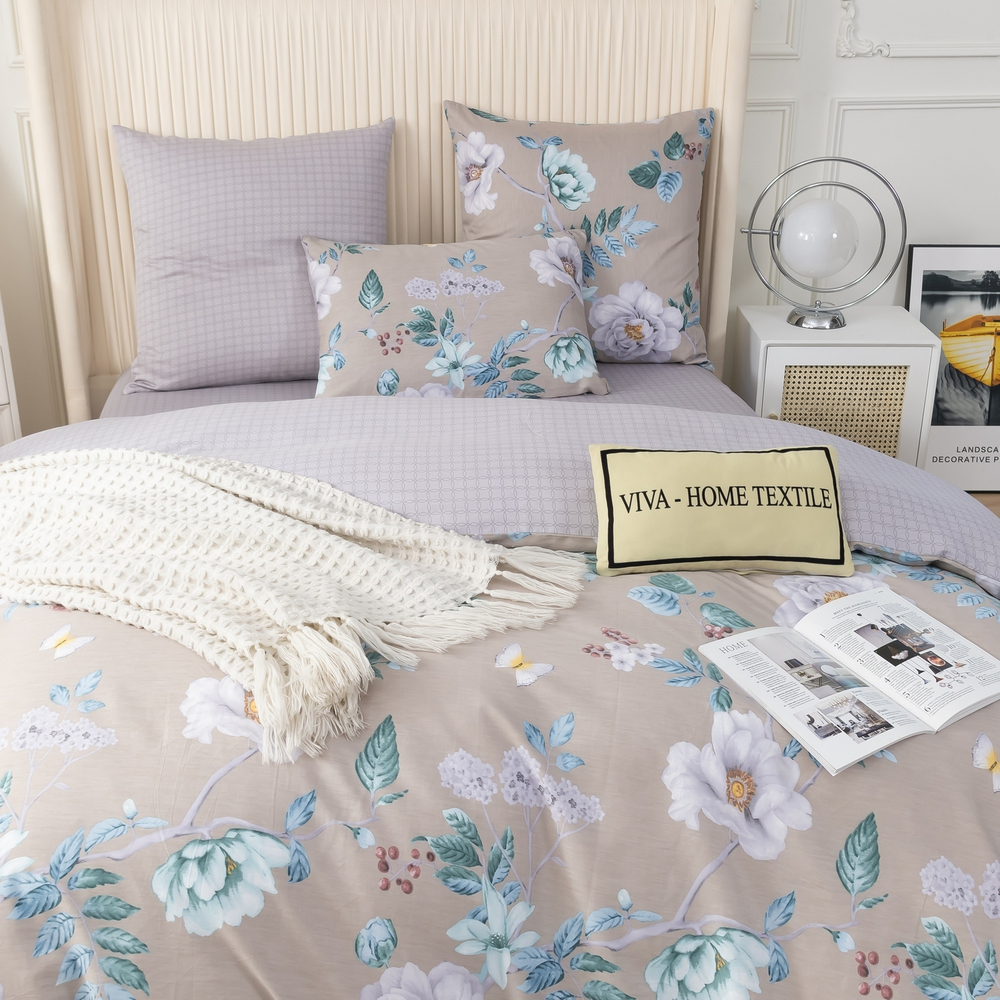 Комплект постельного белья Делюкс Сатин 100% хлопок L501