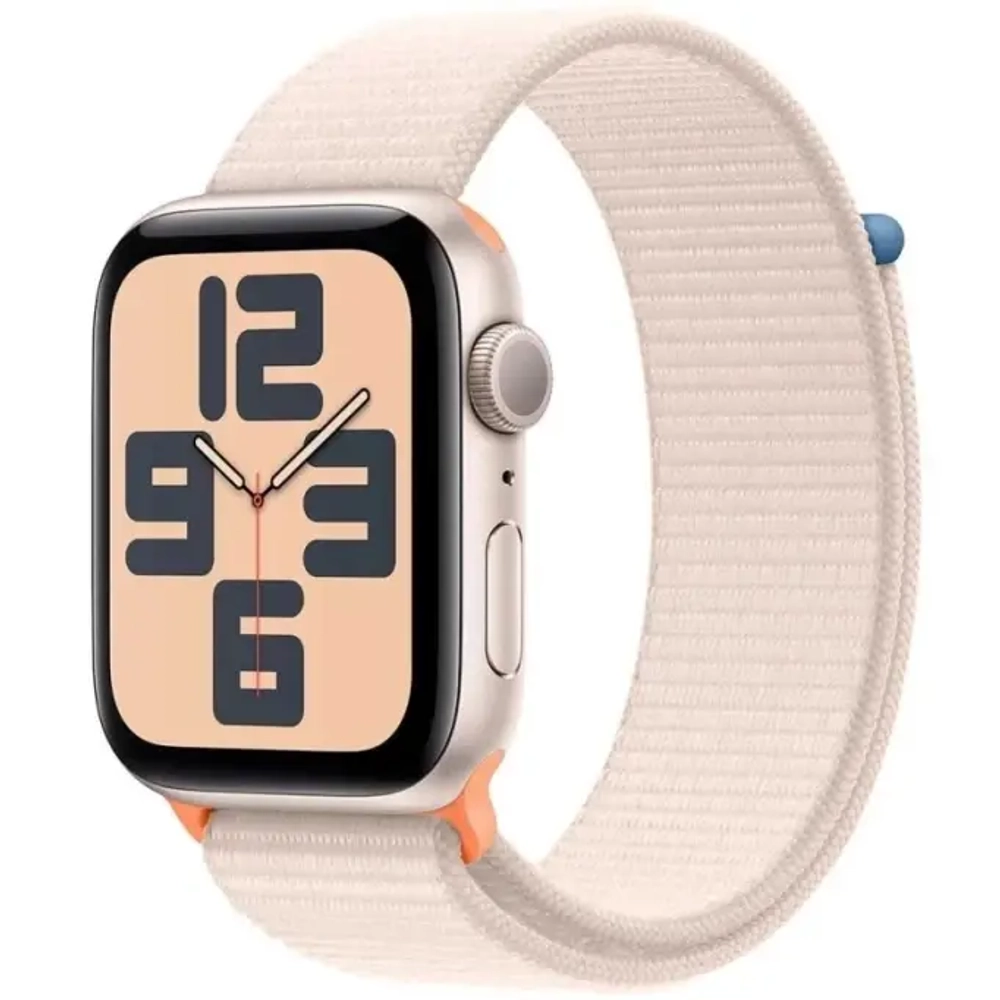 Apple Watch SE 2023, 44 мм, алюминий цвета "сияющая звезда", Starlight Sport Loop