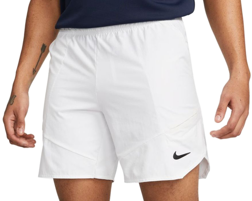 Мужские теннисные шорты Nike Dri-Fit Advantage Short 7in M - white/black