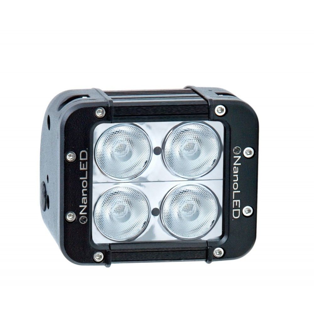 Фара светодиодная NANOLED 40W, 4 LED CREE X-ML, в два ряда, EURO, 116*100*93 мм