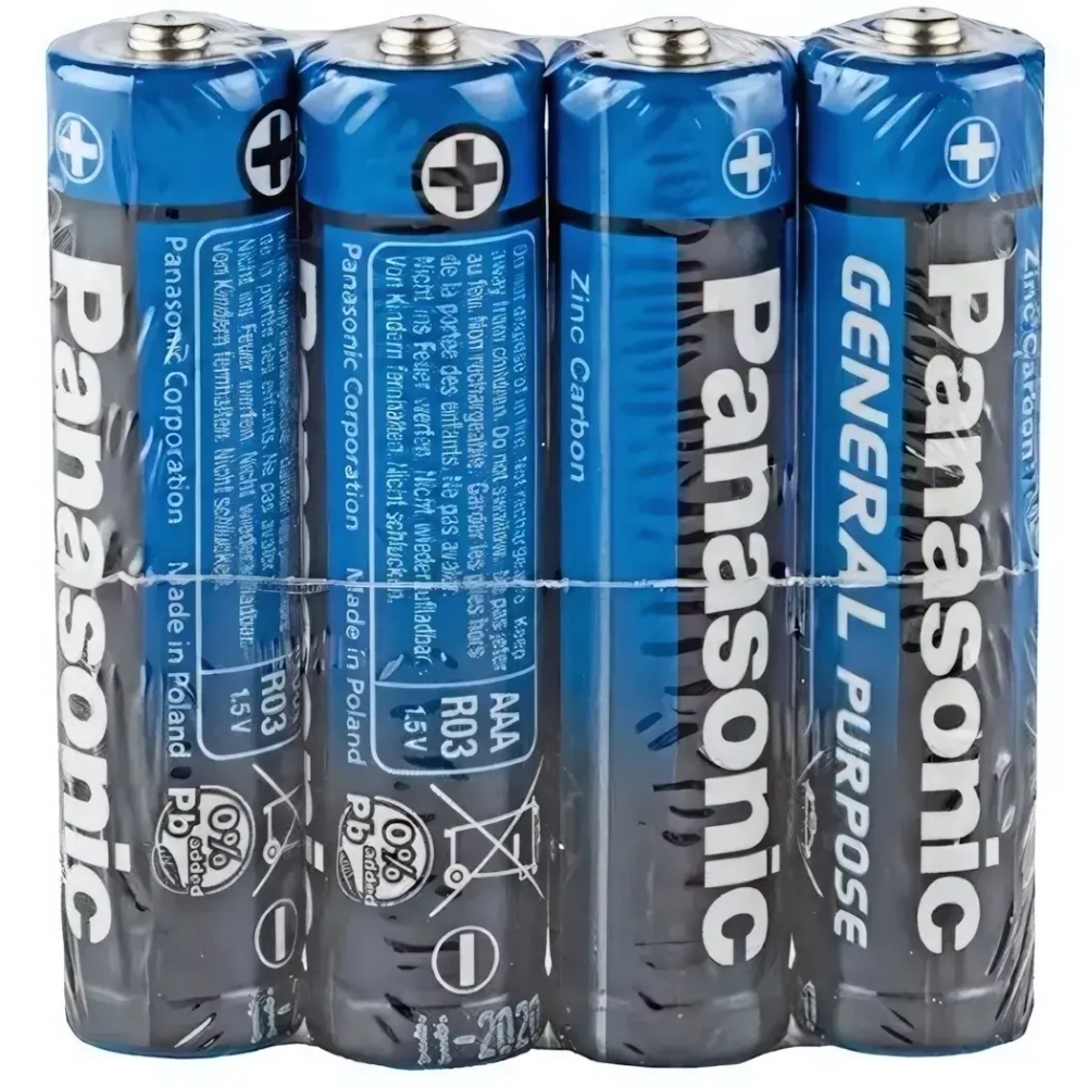 Батарейка Panasonic R 3 б/б 4S Purpose (60/1200)