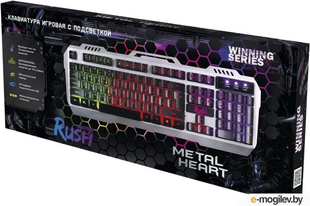 Клавиатура игровая мультимедийная Smartbuy RUSH 354 USB черная