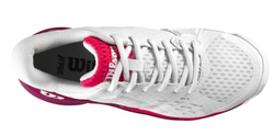 детские Кроссовки теннисные Wilson Rush Pro Ace JR - white/beet red/diva pink