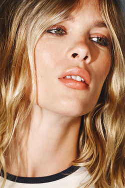 ZARA ФУТБОЛКА С КОНТРАСТНЫМИ ДЕТАЛЯМИ, ЖЕЛТОВАТО-БЕЛЫЙ