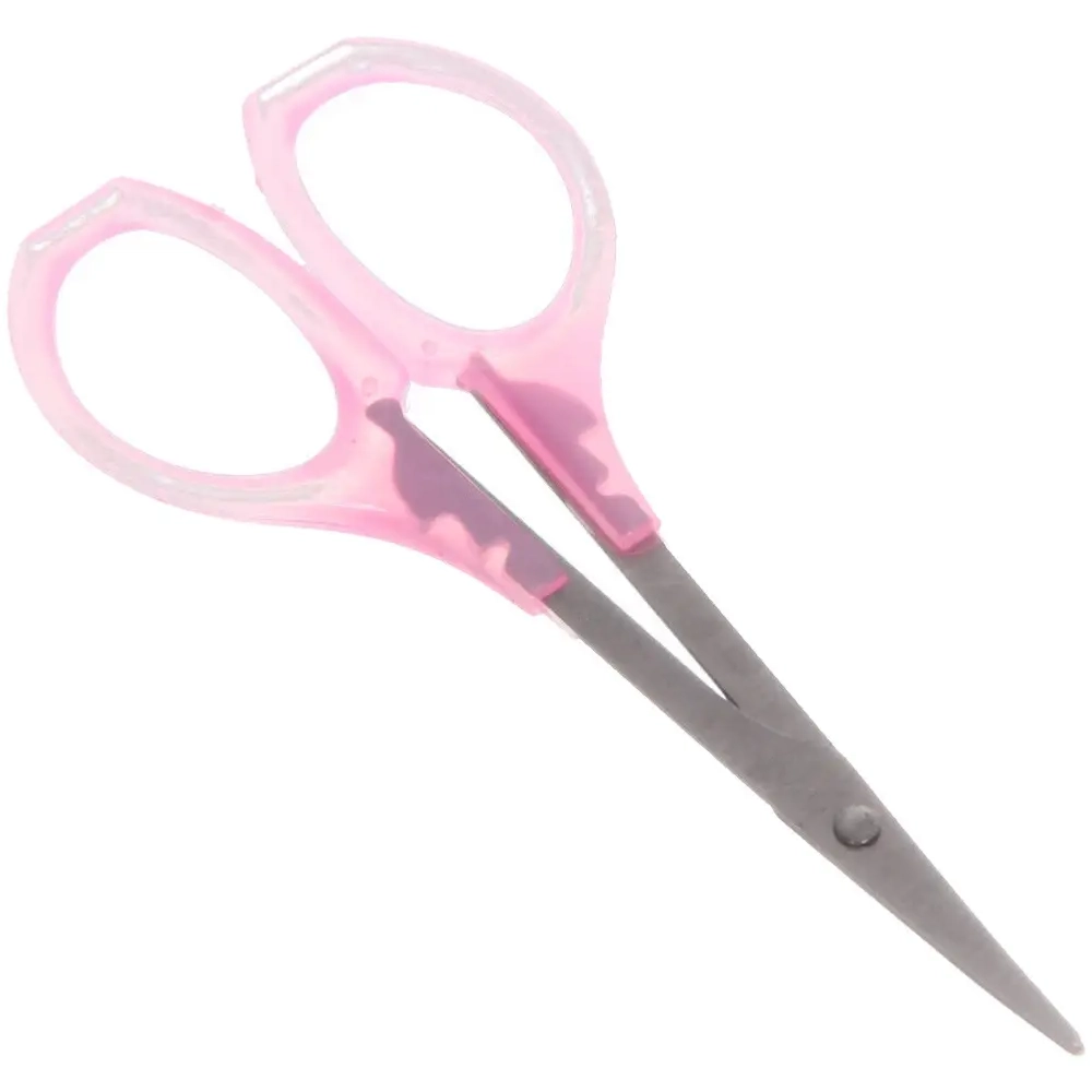 Ножницы маникюрные в пакете «Ultramarine», для кутикулы, узкие, пластиковые ручки, 9,5*4см