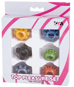 Набор цветных эрекционных колец Toyfa (Цвет: разные цвета)