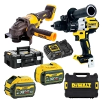 DeWalt DCK2055T2T ударный гайковерт и ушм (2 x 6 Ач, ЗУ)