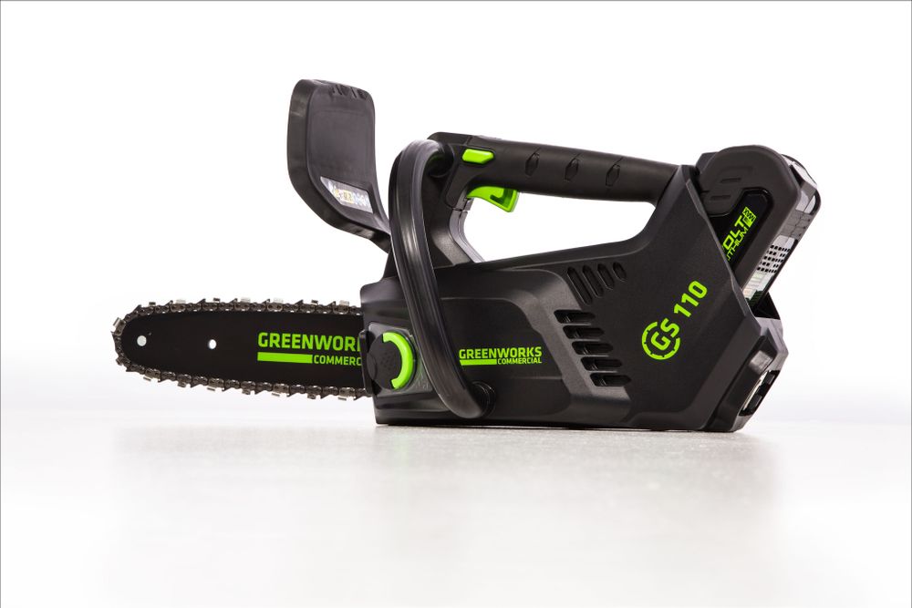 Аккумуляторная цепная пила Greenworks GD40TCSK2, 2003807UA,40v, 25 см, АКБ 2 А·ч и ЗУ