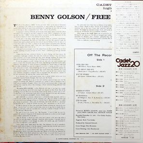 Benny Golson Quartet / Free (LP)