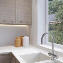 Смеситель SCHOCK Ares, Cristalite сталь/альпина