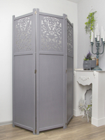 Ширма - перегородка для зонирования пространства деревянная резная "Прованс", 3 створки 1800 *480 мм