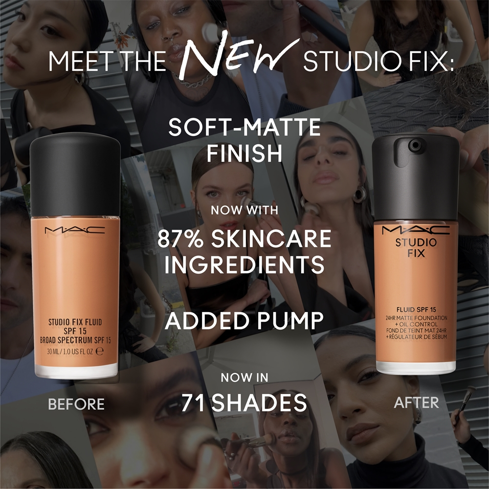 MAC Cosmetics Studio Fix Fluid SPF 15 24HR Matte Foundation + Oil Control - Тональная основа матирующая SPF 15 оттенок NC27, 30 ml