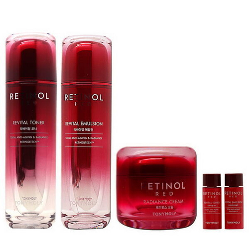 Антивозврастной набор для ухода за кожей лица с ретинолом TonyMoly Red Retinol Anti-Aging Set