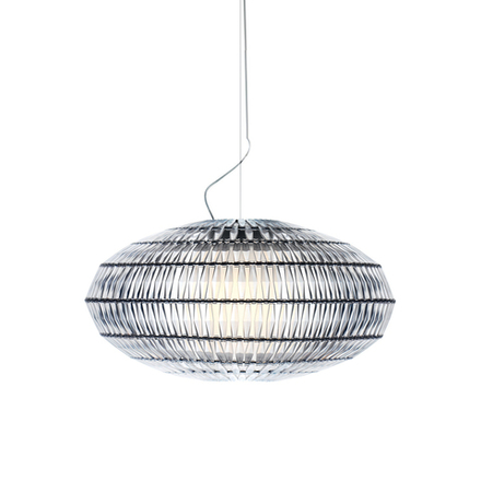 Pendant design lamp  Tropico Ellipse by Foscarini (Clear)