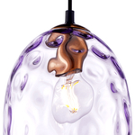 806128 Подвес NUBELLA 1х12W (led) E27 ЧЕРНЫЙ/БРОНЗА/ФИОЛЕТОВЫЙ